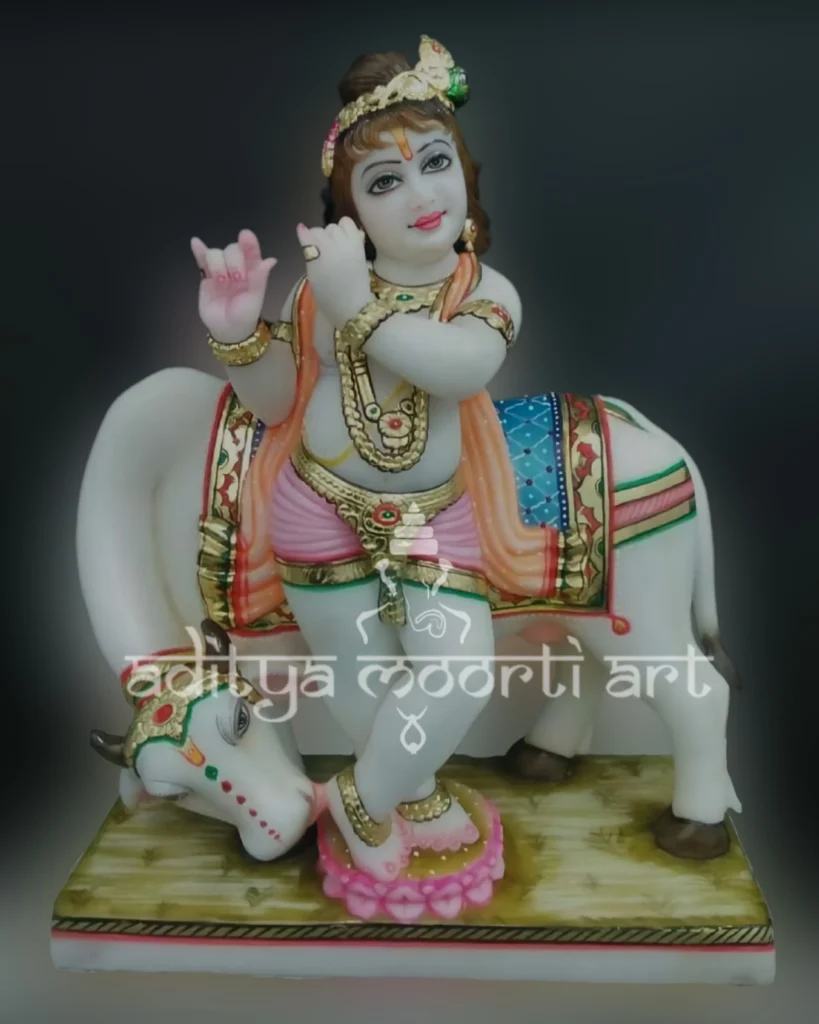 Gau Gopal marble murti