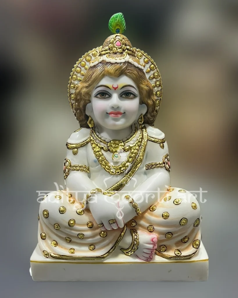 Krishna Lala marble statue