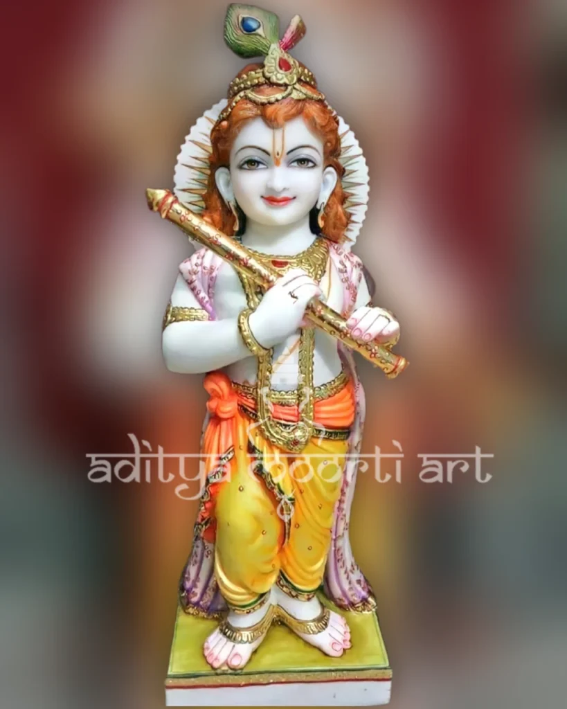 Krishna marble moorti