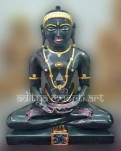 black marble munisuvrat statue