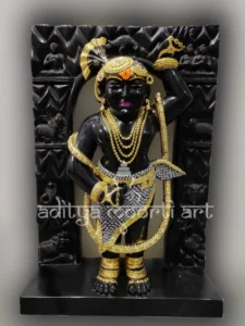 black marble shrinathji statue