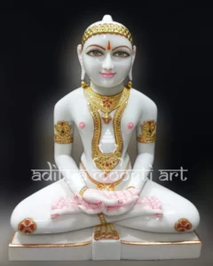 jain mahaveer marble statue