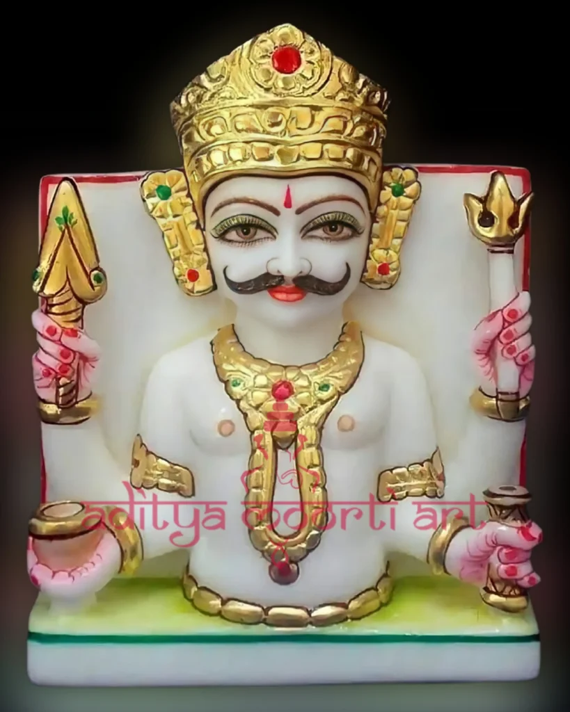 jain nakoda bhairav marble murti