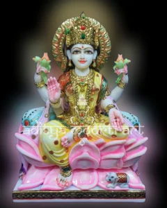 laxmi marble statue