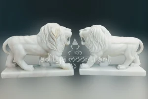 lion marble statue