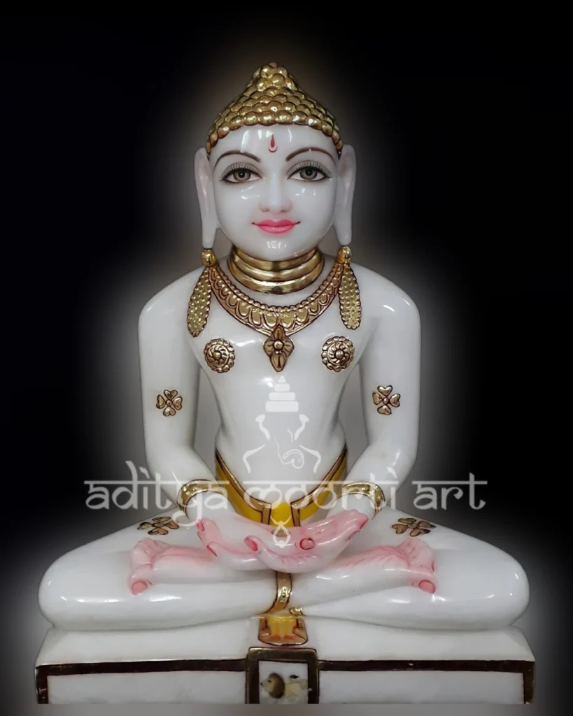mahaveer swami marble moorti
