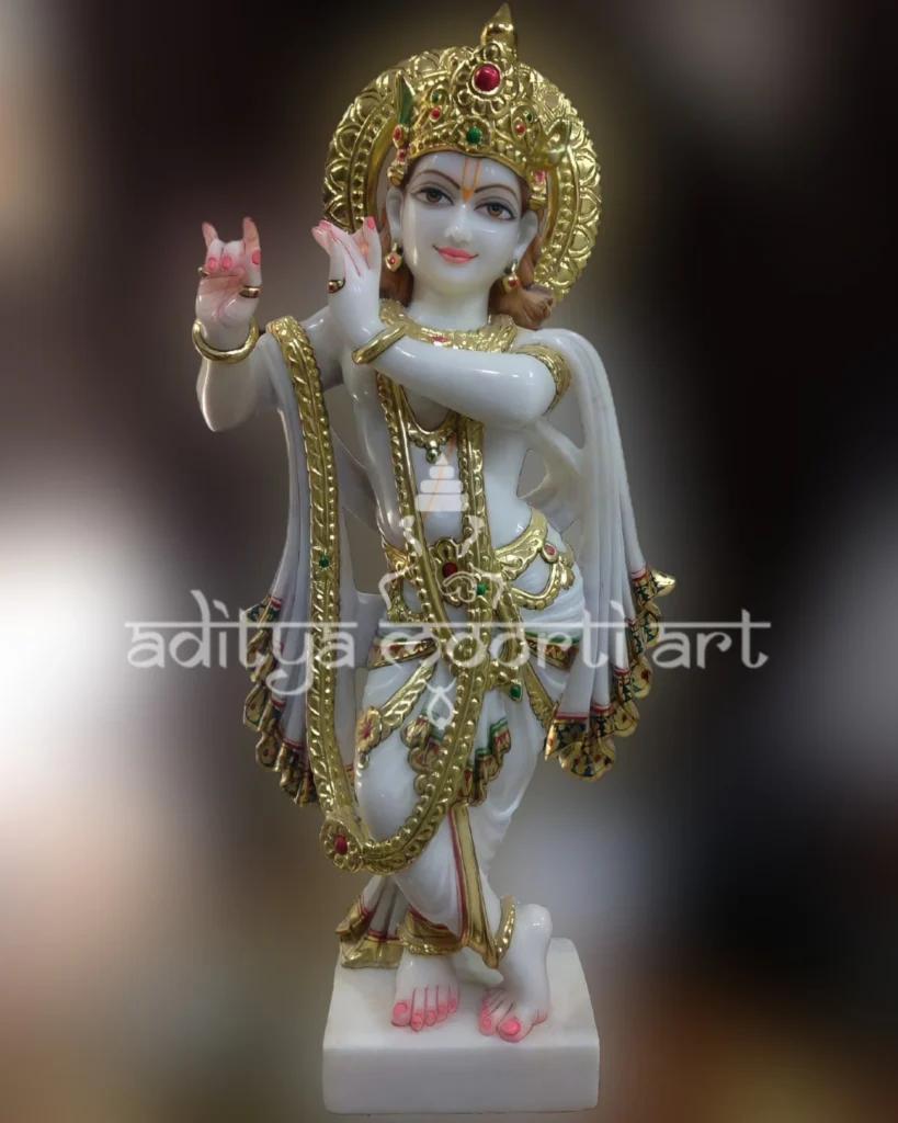 marble Krishna statue