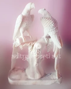 marble birds statue
