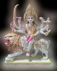 marble durga statue