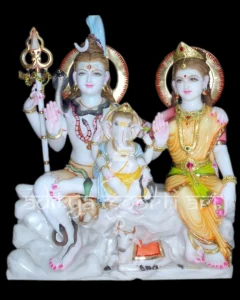 marble gauri shankar statue