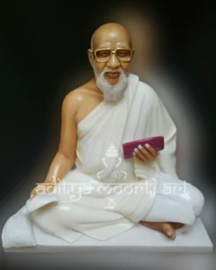marble jain guru maharaj statue
