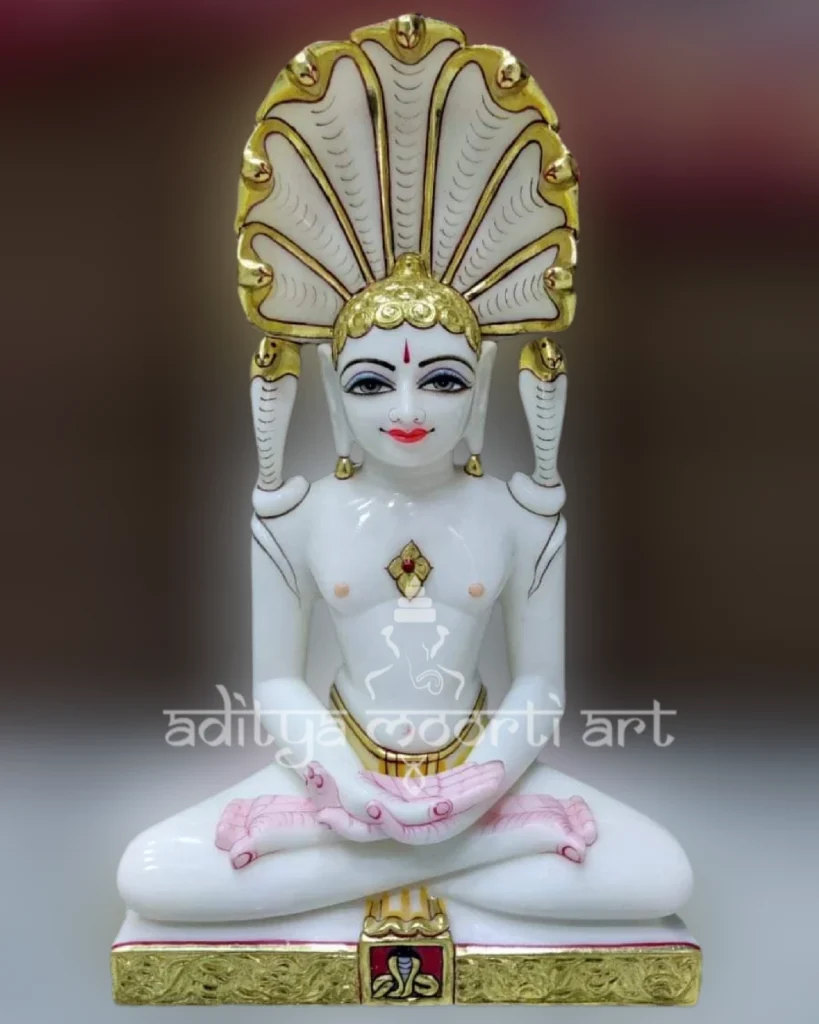 marble jain parasnath statue