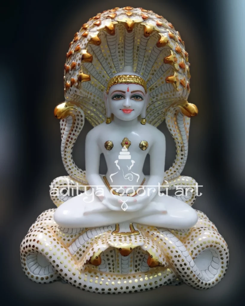 marble jain parshavnath statue