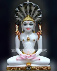 marble jain parshvanath swami bhagwan statue
