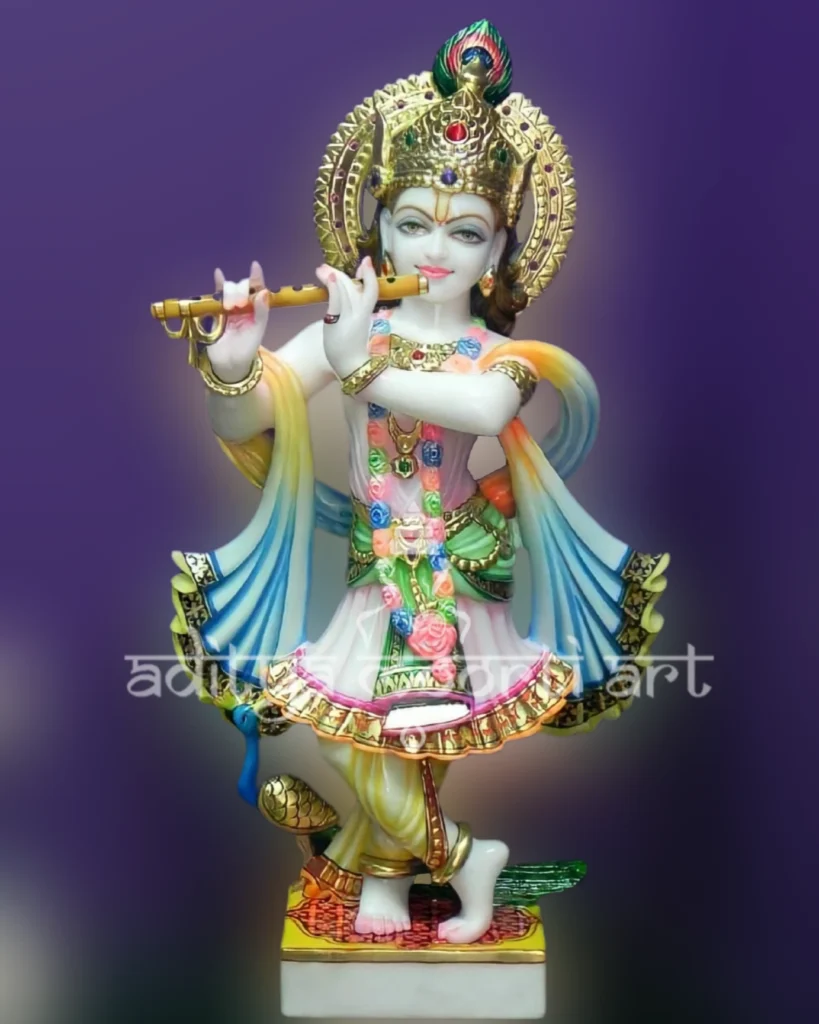 marble krishna statue for temple
