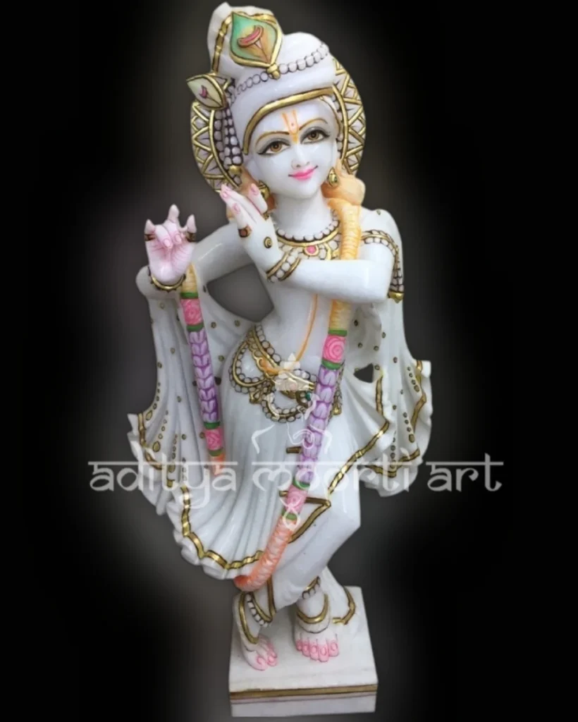 marble krishna statue in delhi