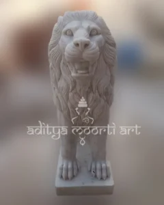marble lion statue