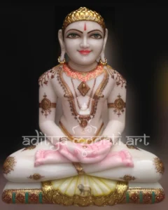marble mahavir swami statue