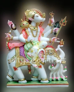 marble manibhadra statue