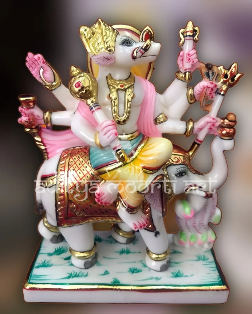 marble manibhadra veer moorti