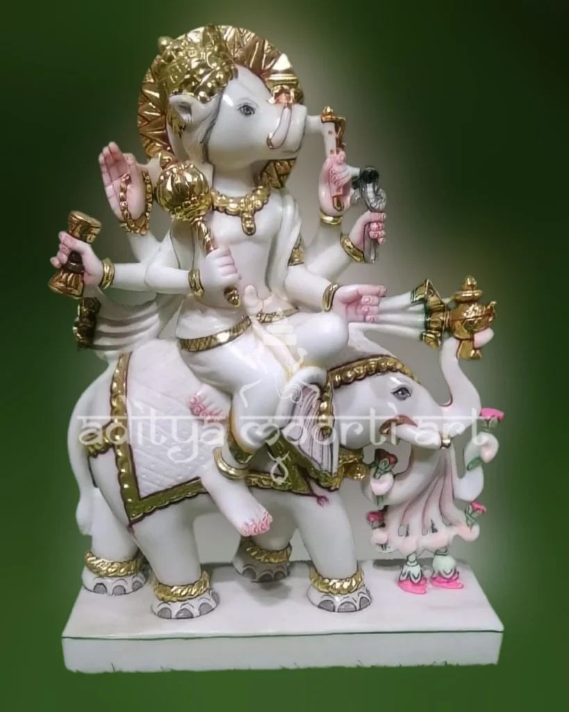 marble manibhadra veer murti