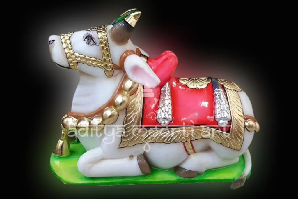 marble nandi statue