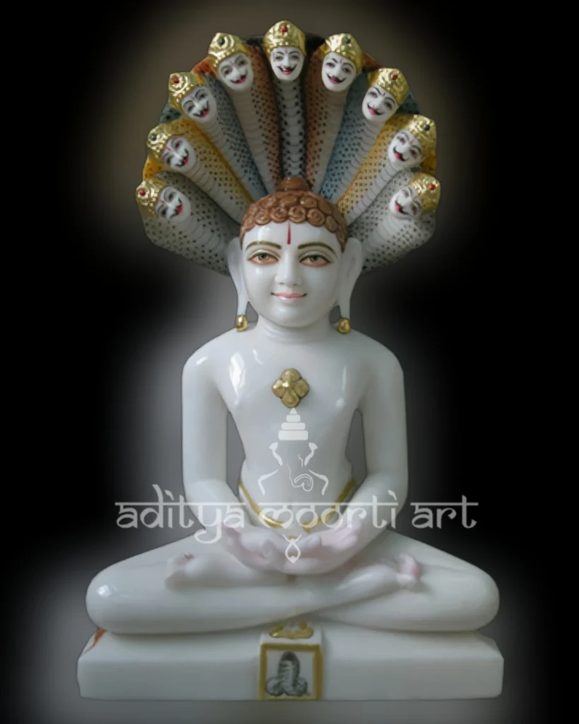 marble parshvanath swami moorti