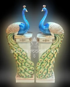 marble peacock statue