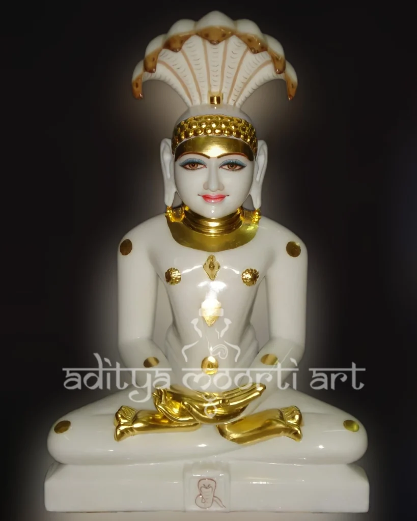 marble shankeshwar parshwanath statue