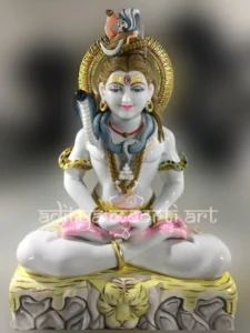 marble shivji statue