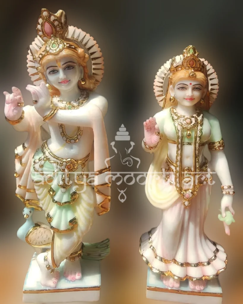 radha krishna idol