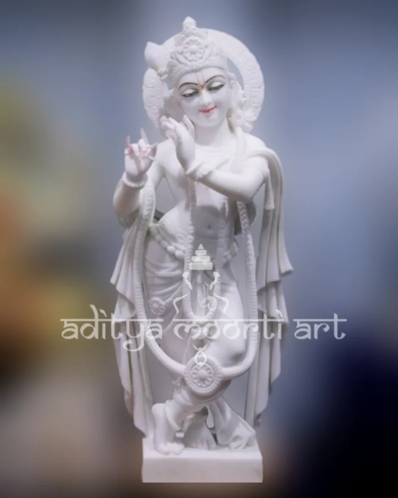 white marble krishna murti
