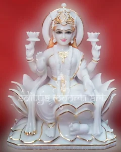 white marble laxmi murti