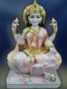 white marble laxmi statue