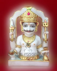 white marble nakoda bhairav statue