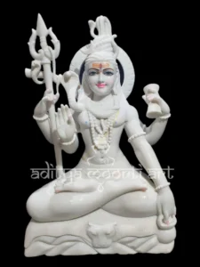 white marble shiv murti